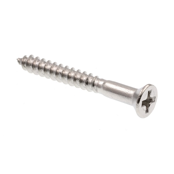 Prime-Line Wood Screw Flat Head Phillip Drive No. 6 X 1-1/4in Grade 18-8 Stainless Steel 25PK 9034771 - main